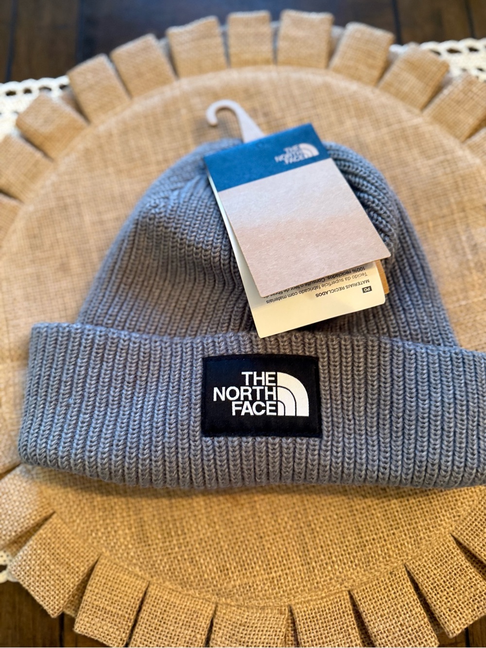 The North Face Knit Cuffed Beanie - Gray
